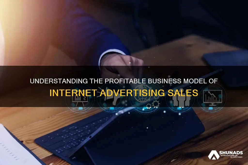 what is the business model for selling internet advertising