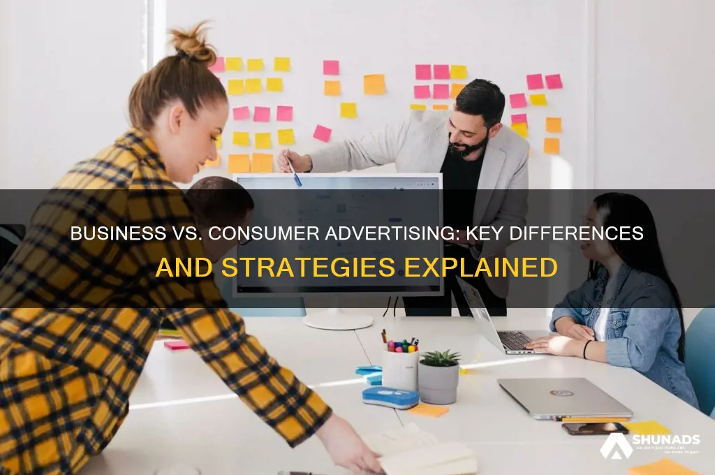 what is the difference between business advertising and consumer advertising