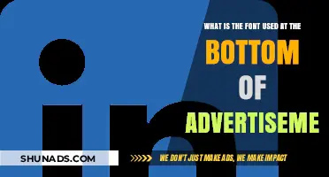 Unveiling the Font: Decoding the Text at the Bottom of Ads