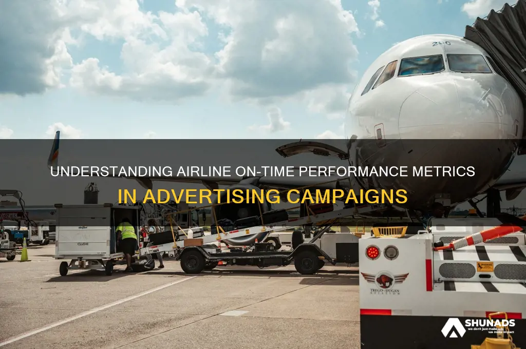 what is the metric used in advertising airline on-time performance