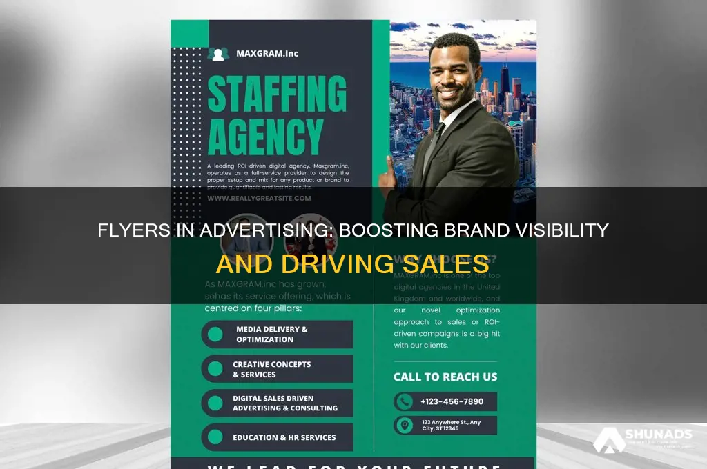 what is the role of flyers in advertising business