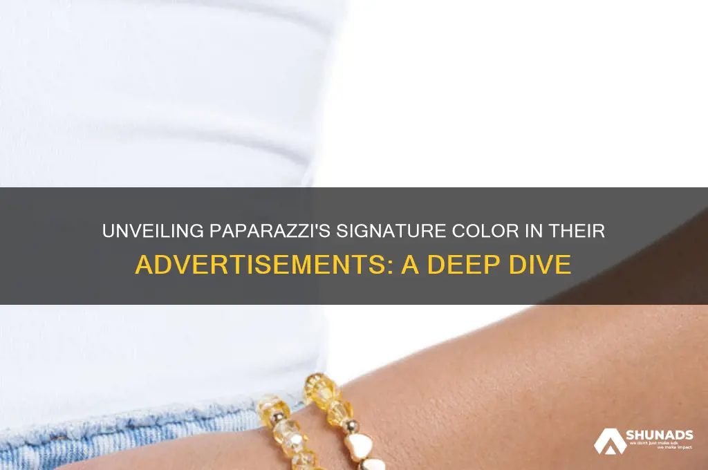what is the specific color paparazzi uses for their advertisement