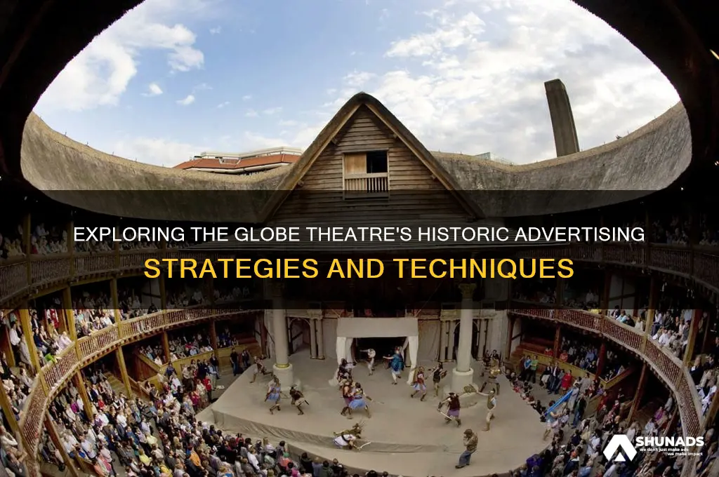 what kind of advertising was used for the globe theatre