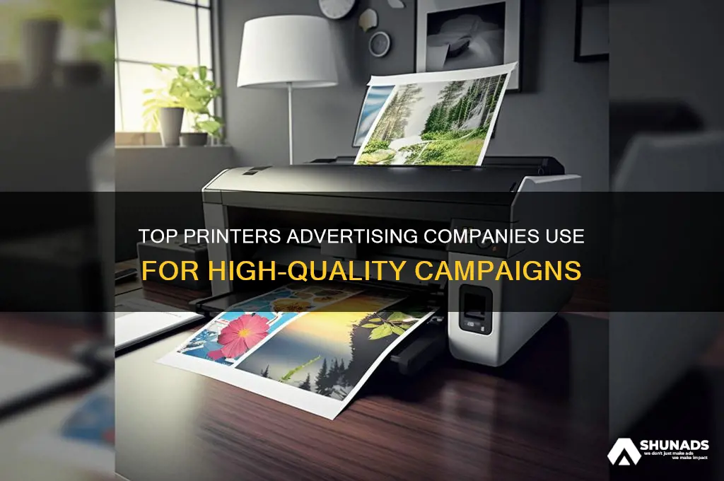 what kind of printers do advertising companies use