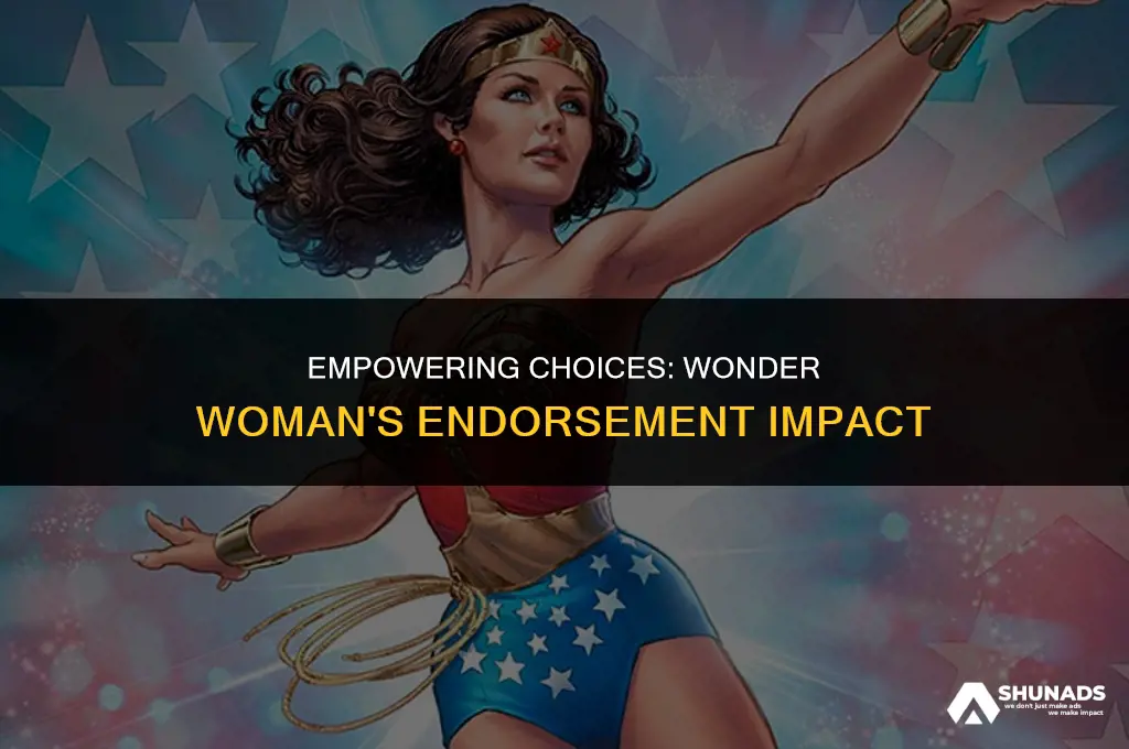what make does wonder woman advertise