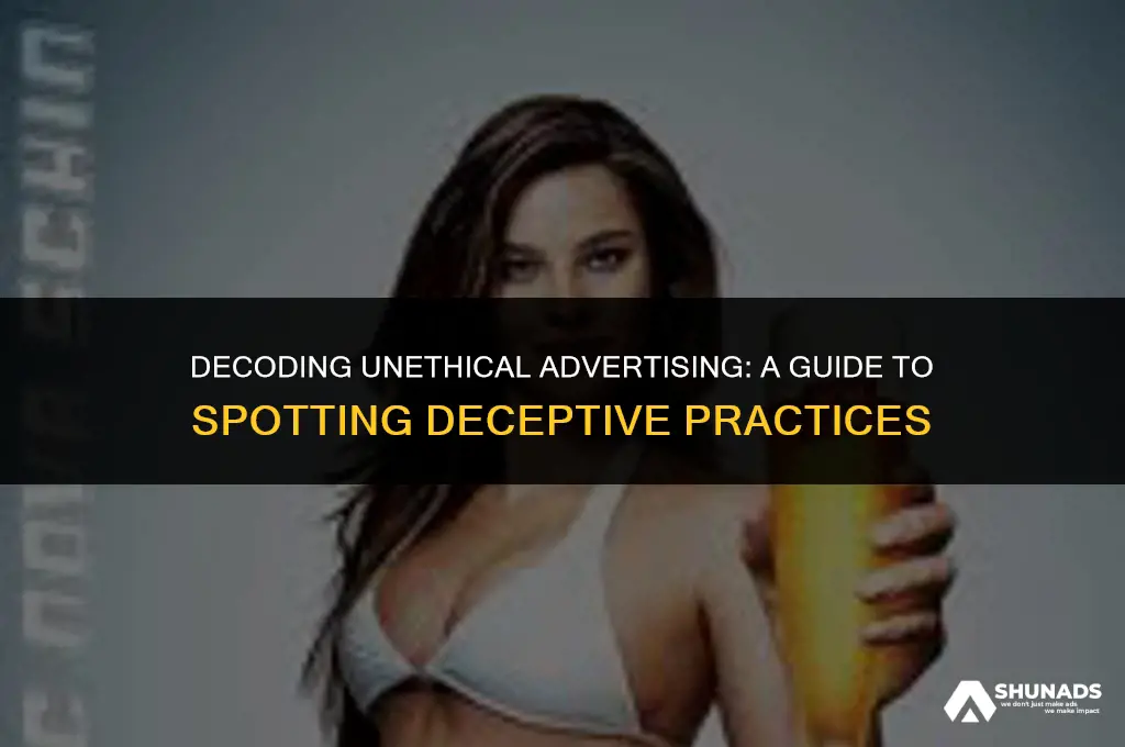 what makes a advertisment unethical