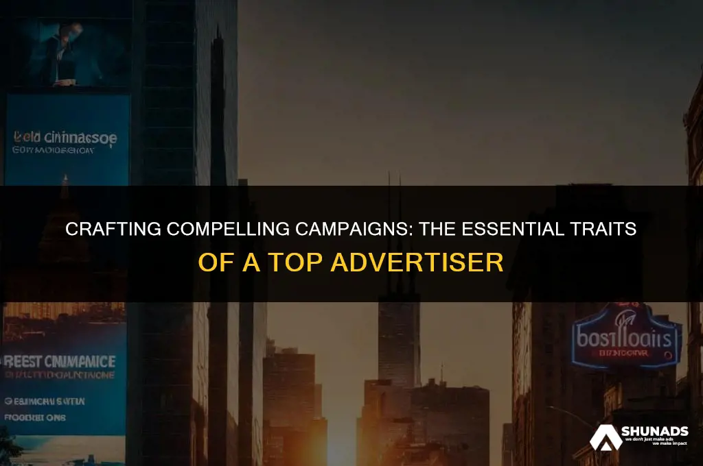 what makes a good advertiser