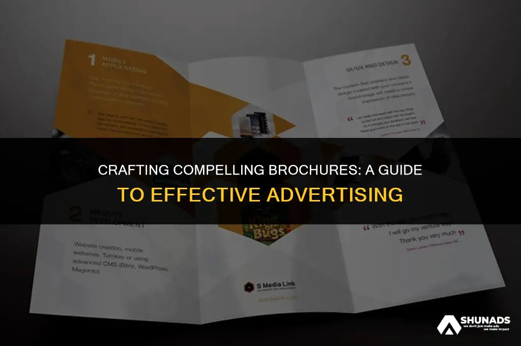 what makes a good advertising brochure