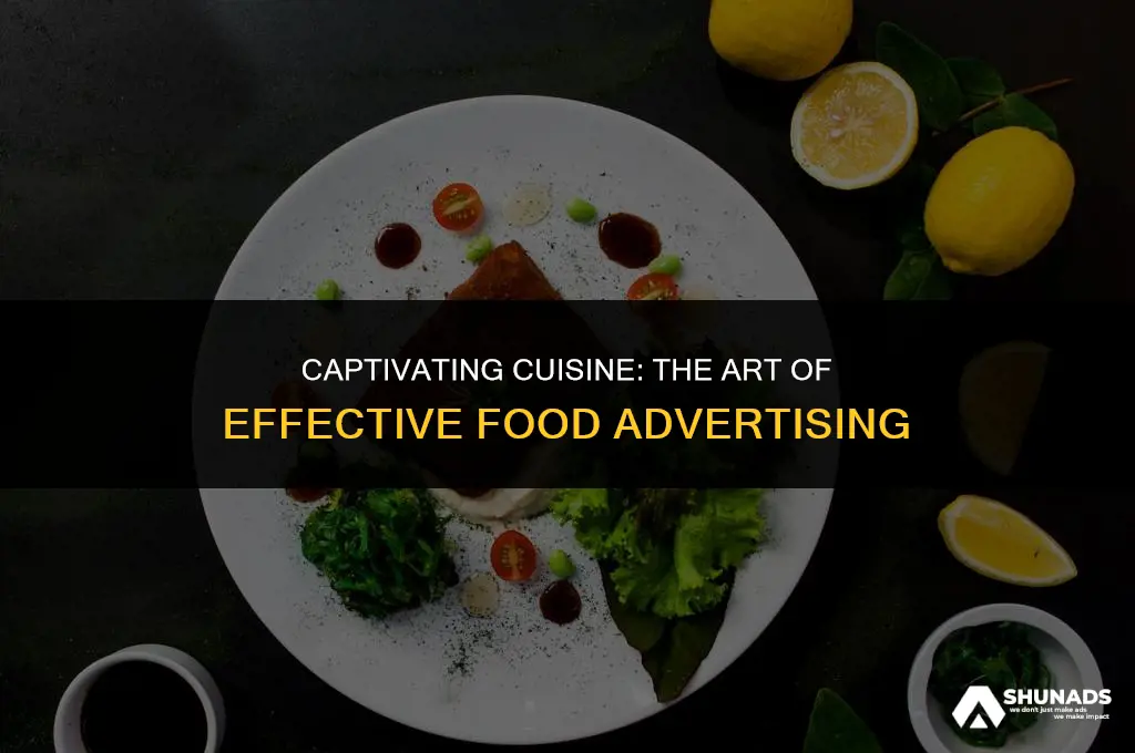 what makes a good food advertisement