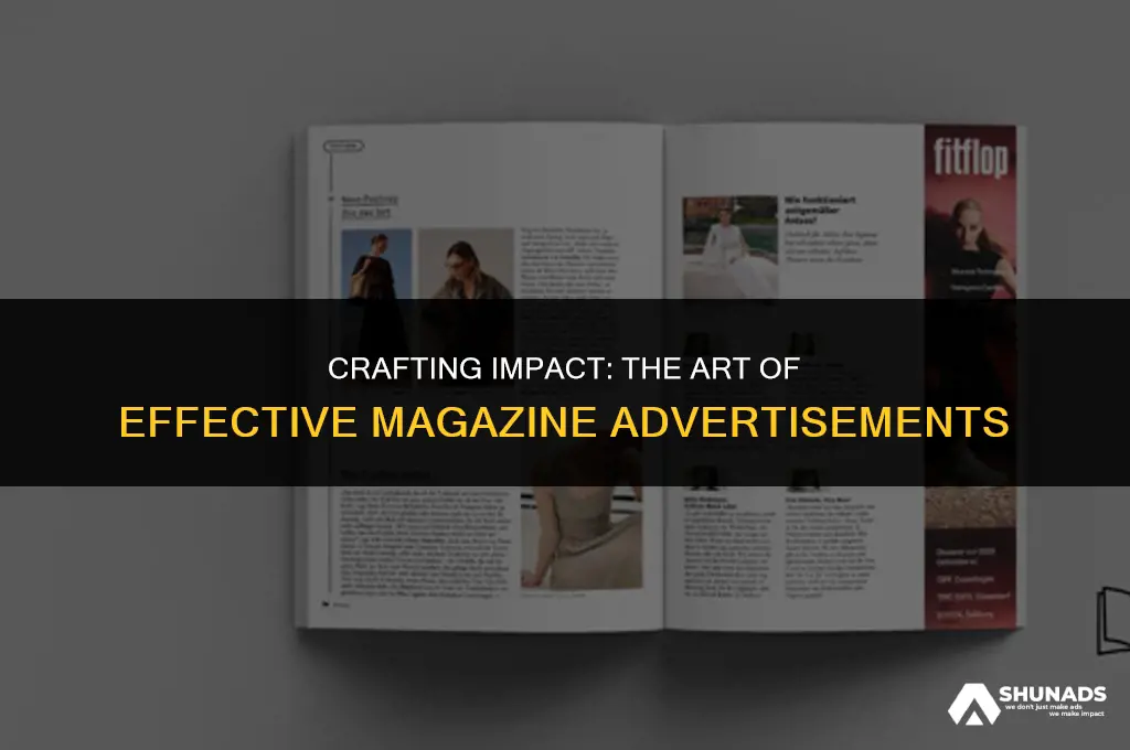 what makes a good magazine advertisement
