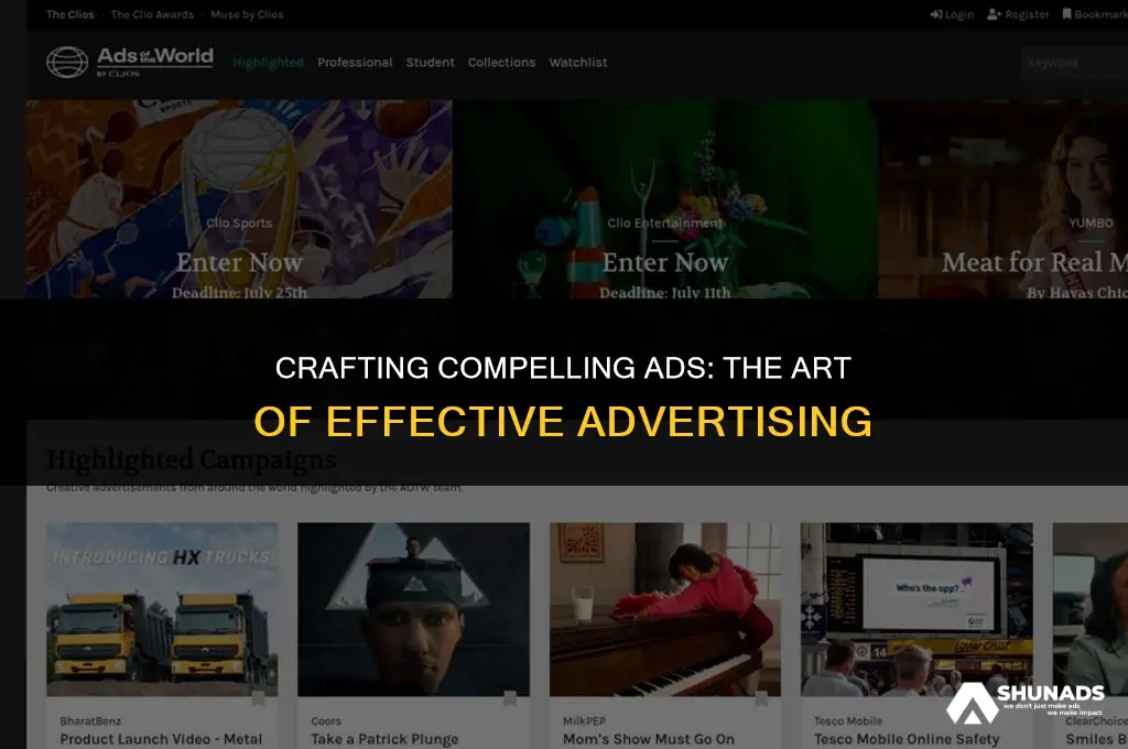 what makes a good piece of advertisement