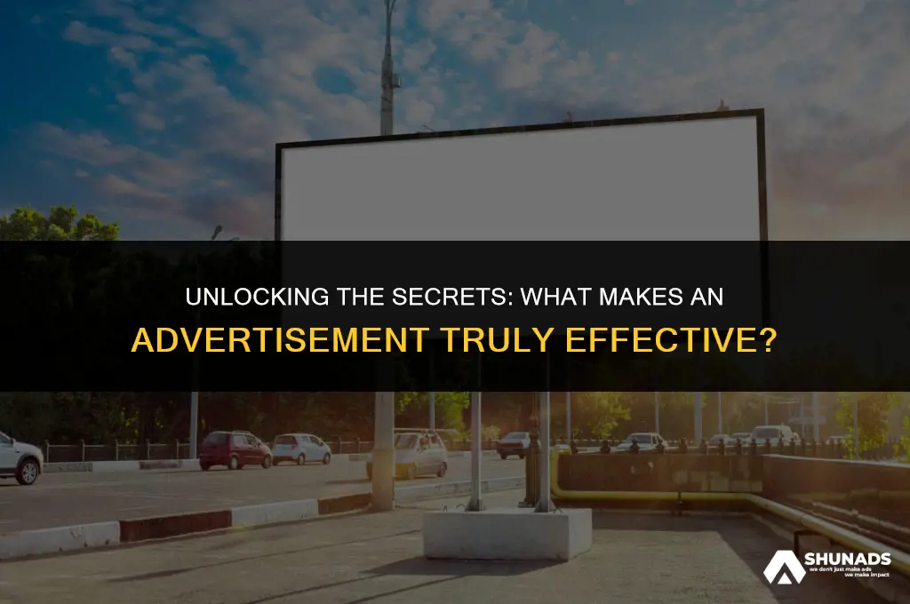 what makes an advertisment effective