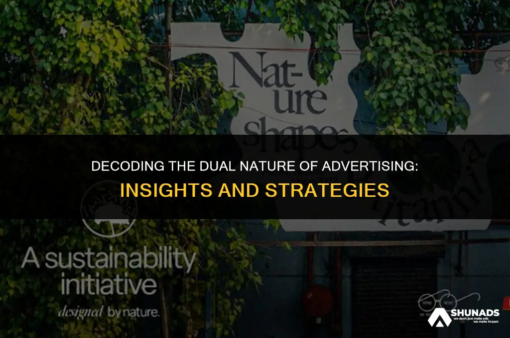 what makes up the two halves of advertising