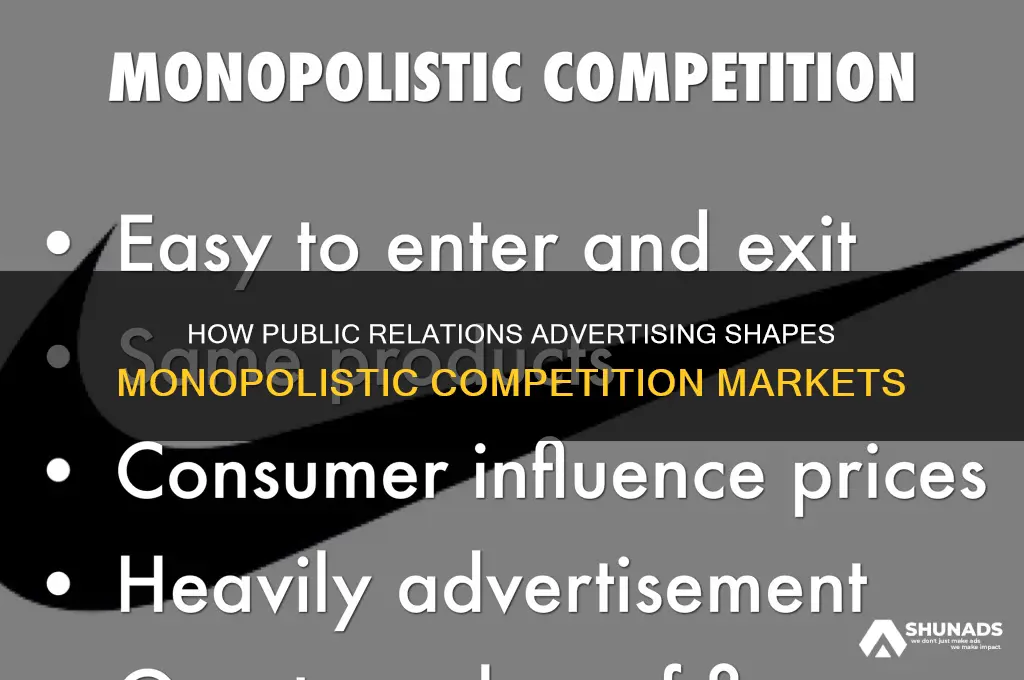 what market structure uses public relations advertising