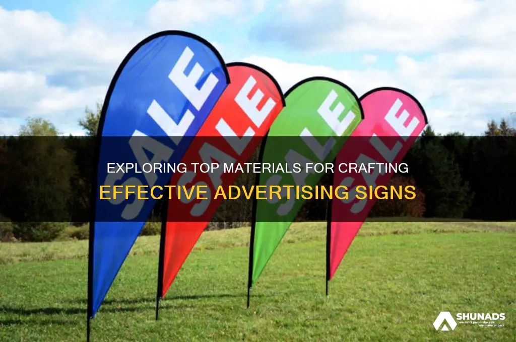 what material is used to make advertising signs