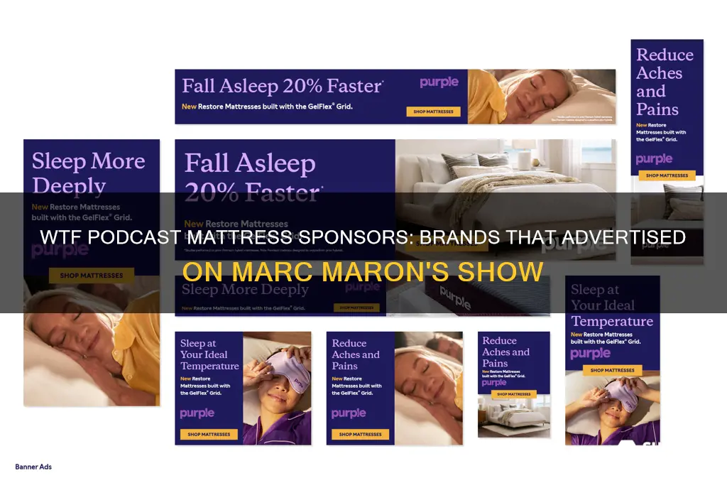 what mattress companies have advertised on wtf podcast