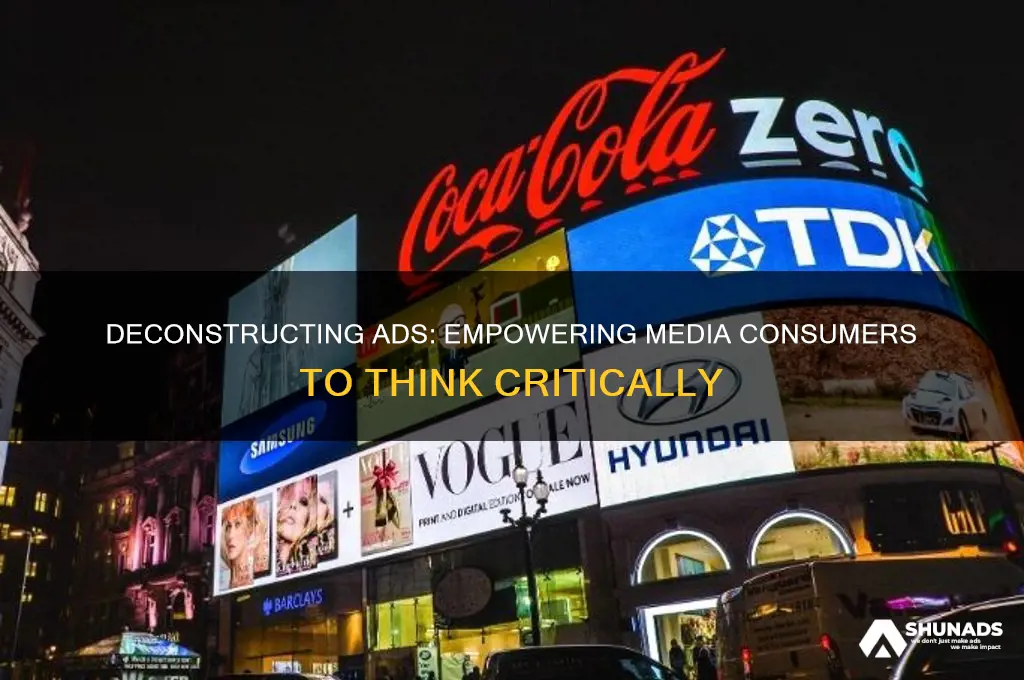 what media consumers can do to critically analyze advertisements