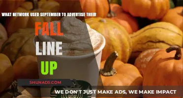 Which Network Utilized September for Fall Lineup Promotion?