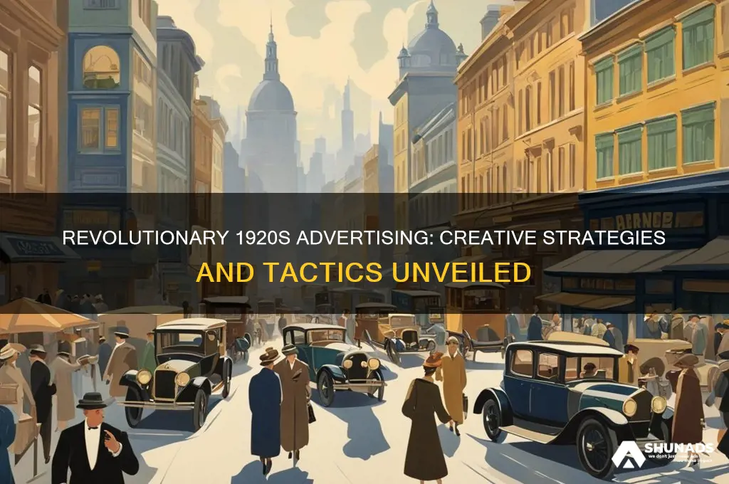 what new methods and advertisers use in the 1920s