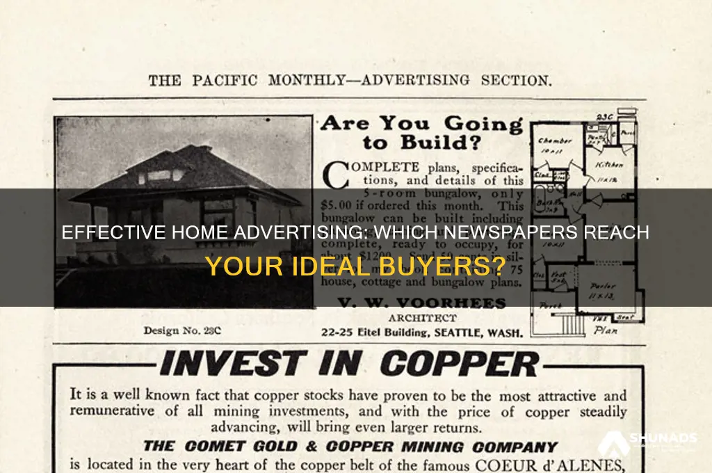 what newspaper can advertise a home