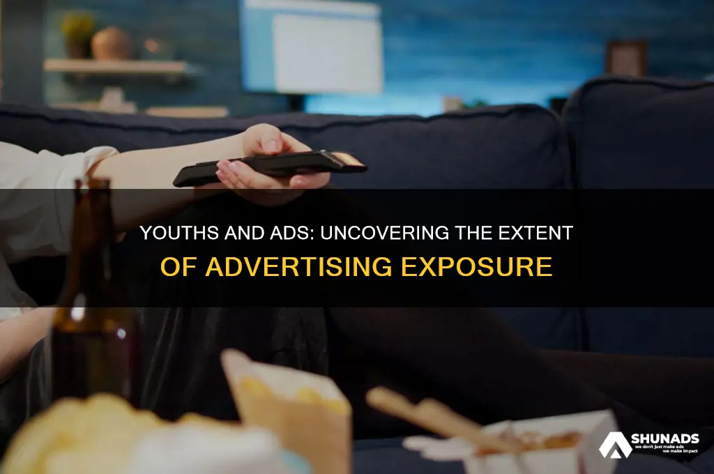what percent of youths get exposed to advertising