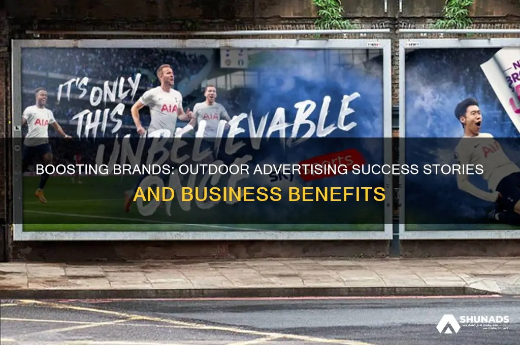 what products or business benefits from outdoor advertising examples
