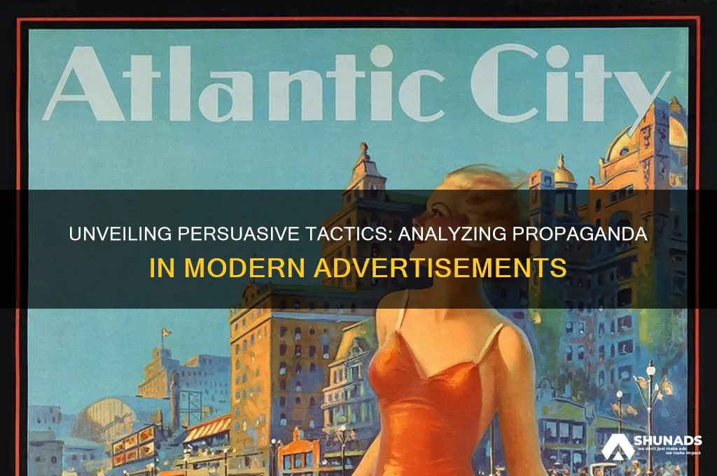 what propaganda strategies were used in the advertisement
