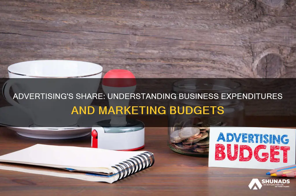 what proportion of business expenditures is advertising