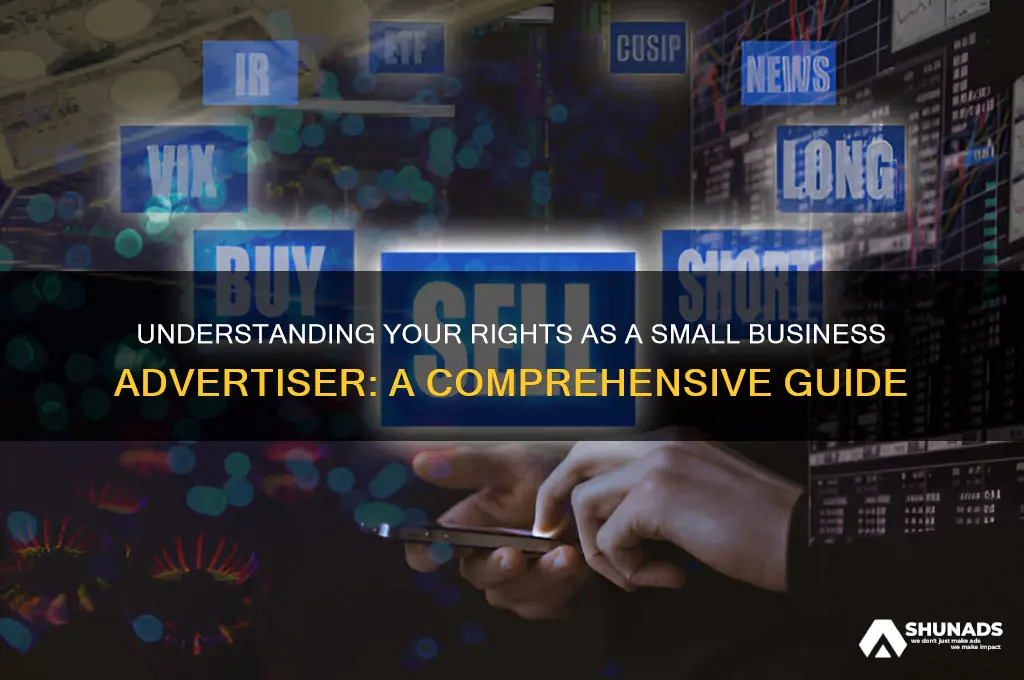 what rights do i have as a small business advertiser