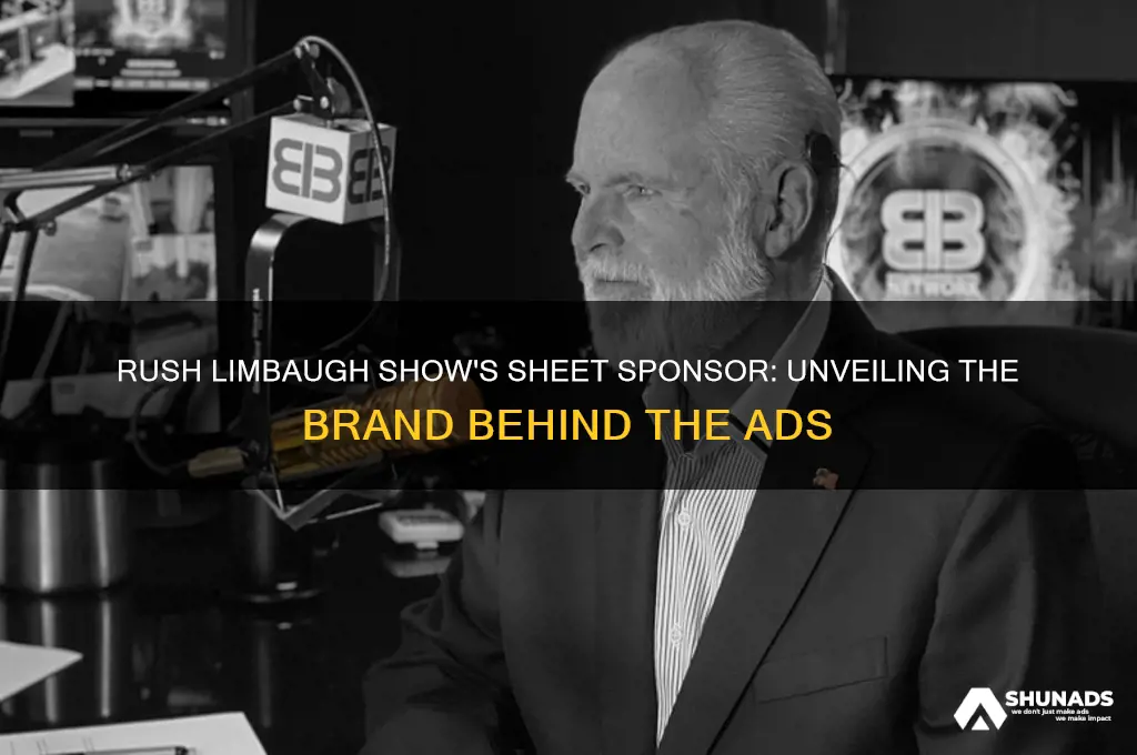what sheet company advertises on the rush limbaugh show