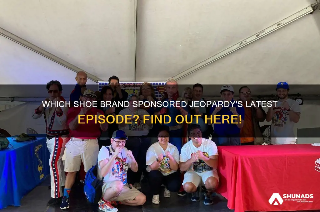 what shoe company advertised on jeopardy yesterday