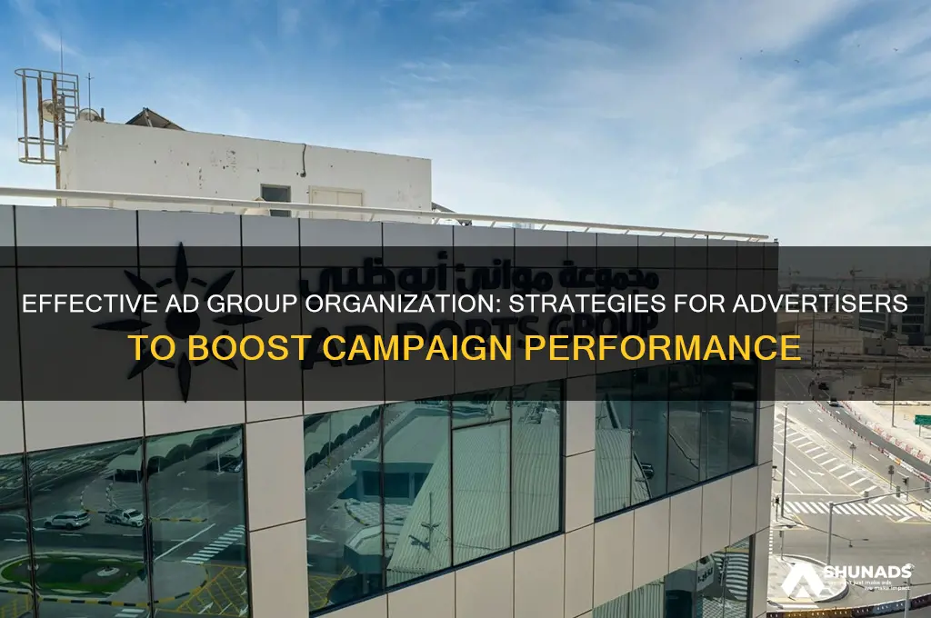 what should an advertiser use to organize ad groups