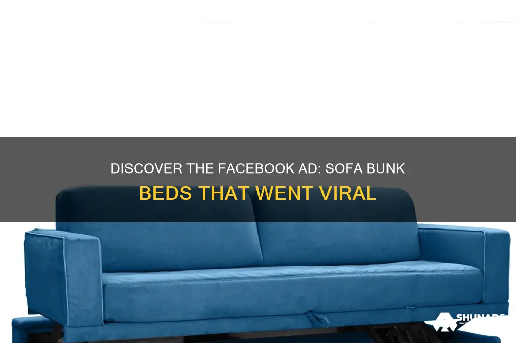 what site advertised sofa bunk beds on facebook