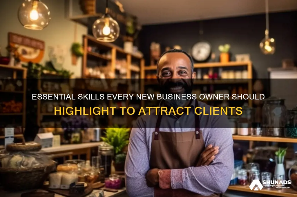 what skills to advertise as a new business owner