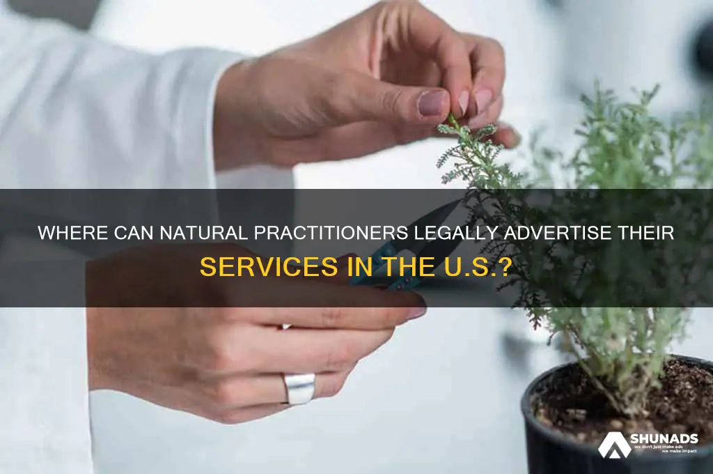 what states can you advertise as a natural practitioner