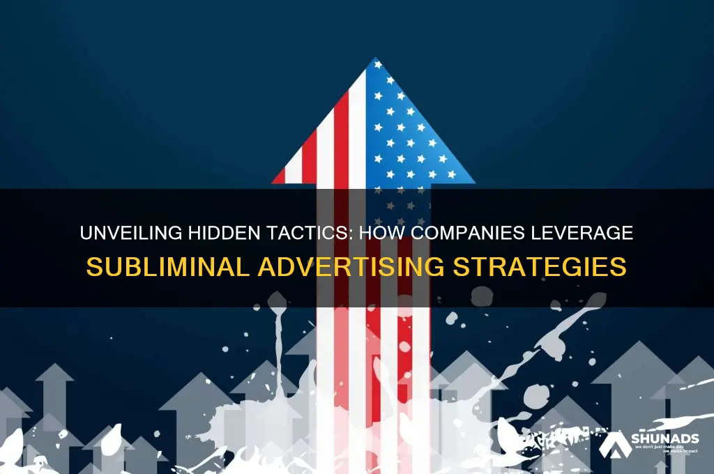what strategies do companies use in subliminal advertising