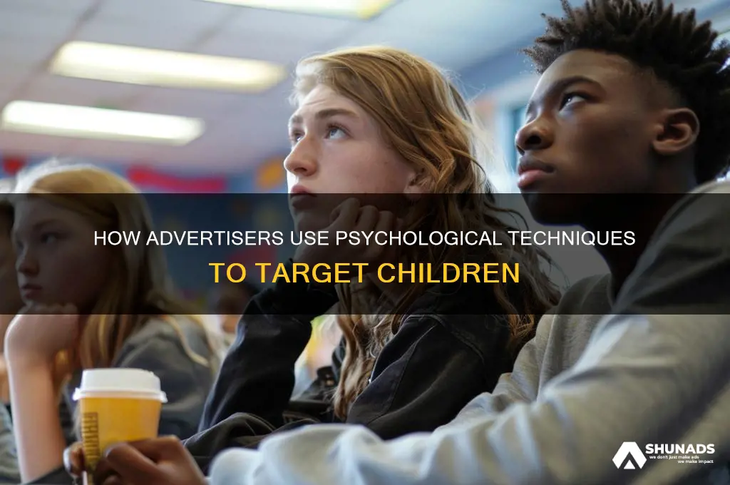 what techniques are used when targeting children in advertisements