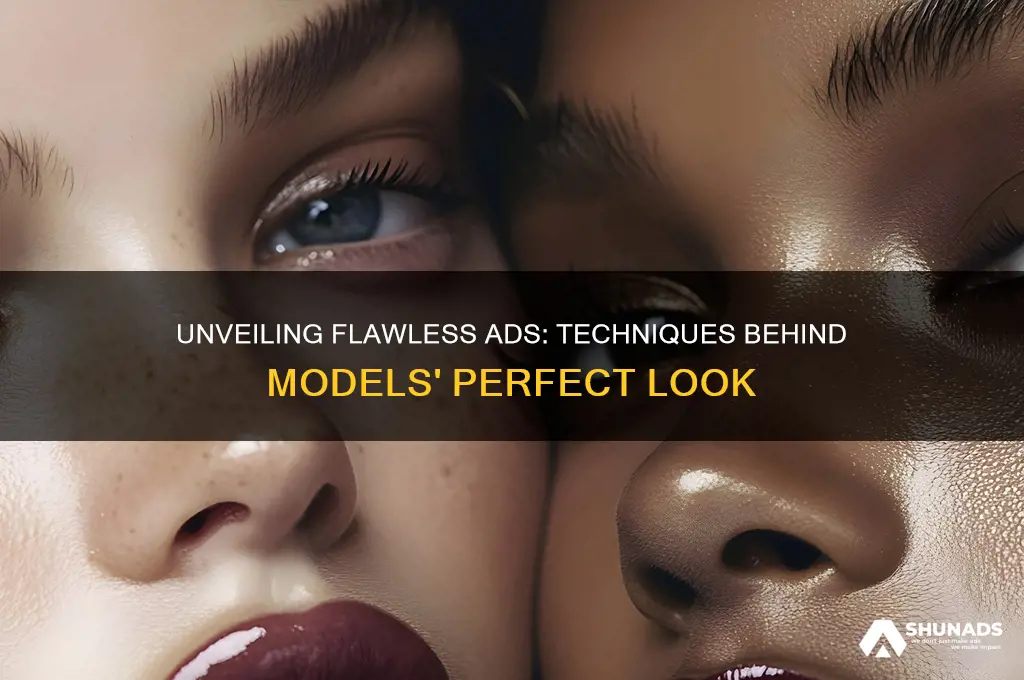 what techniques do advertisers use to make models look flawless