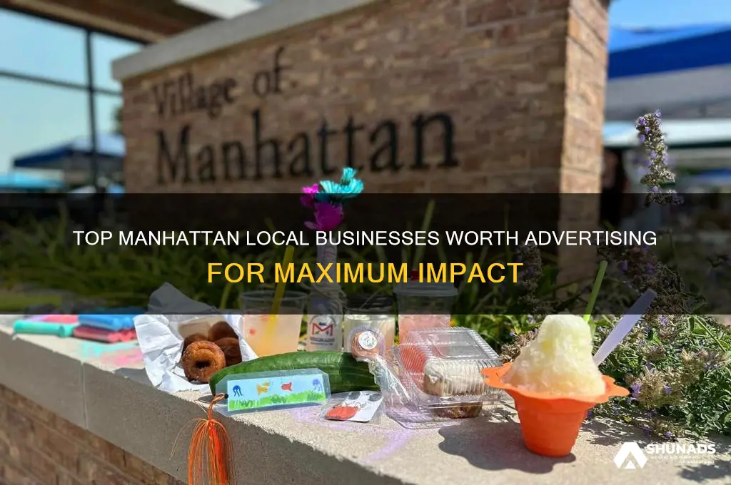 what the local business in manhattan that could be advertised