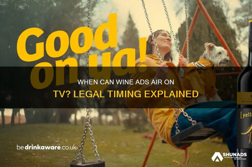 what time can wine advertisements air on tv