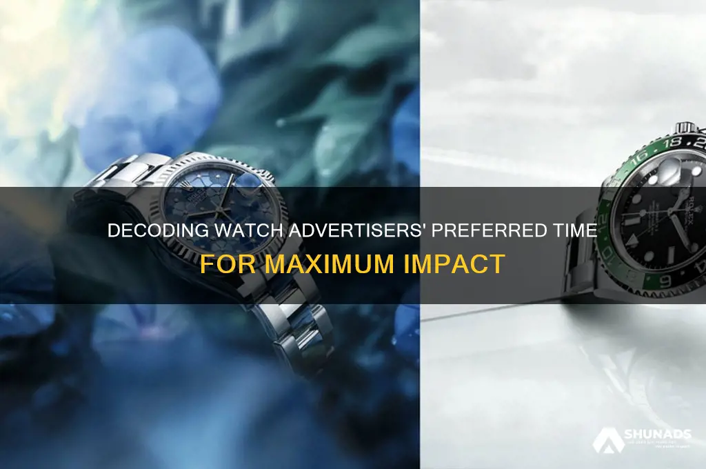 what time does watch advertisers use