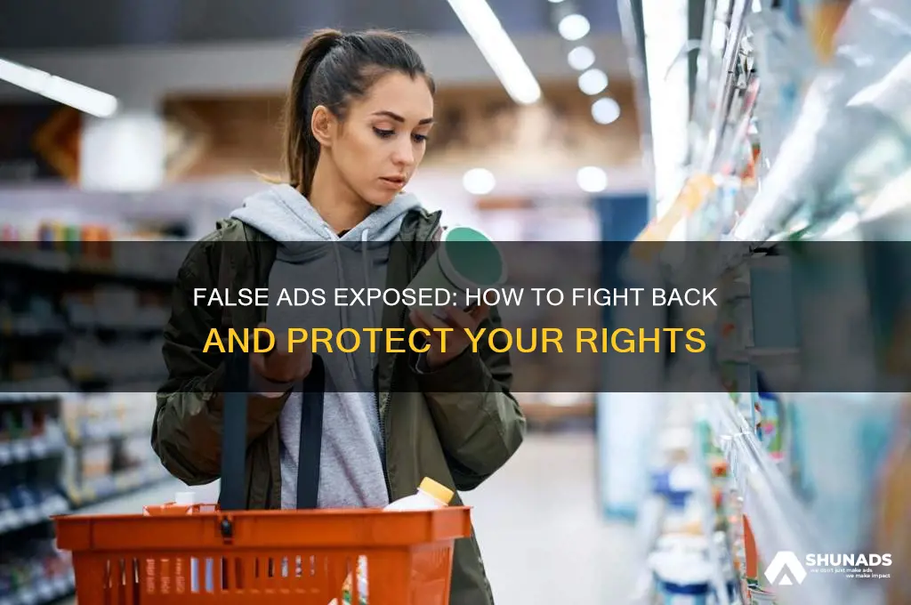 what to do when companies use false advertisements