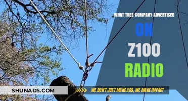 Which Tree Service Company Advertised on Z100 Radio?