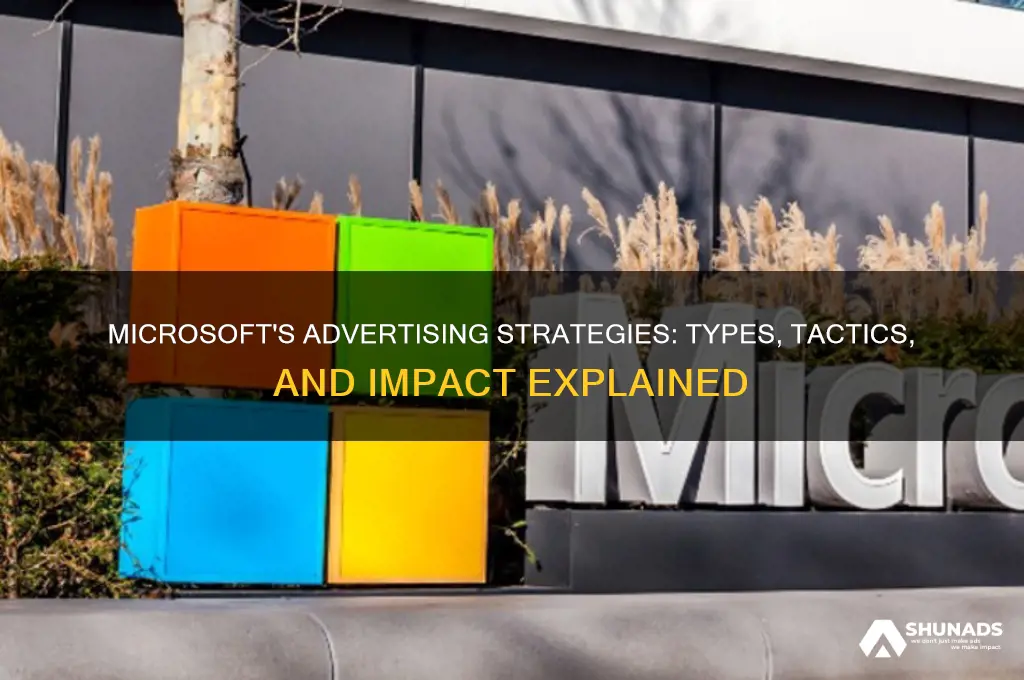 what type of advertising does microsoft use