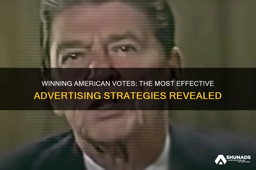 what type of advertising helps get the most american votes