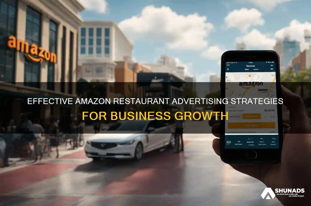 what type of business advertising on amazon resturants