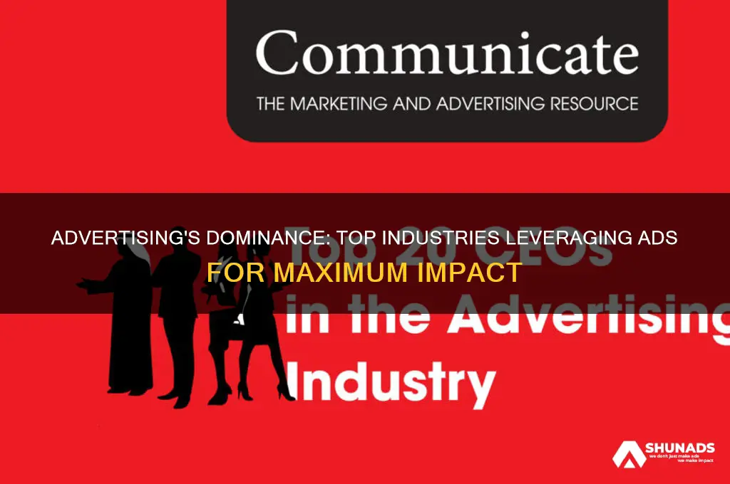 what type of industry is advertising most used