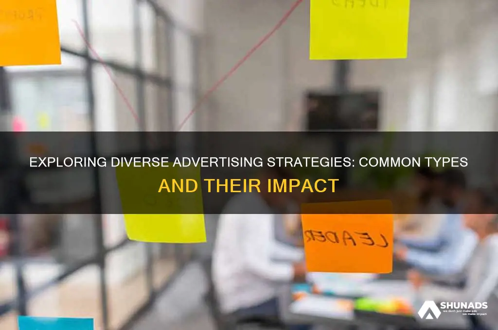 what types of advertising are often used