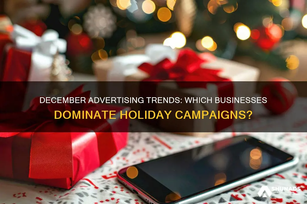 what types of businesses advertise in december
