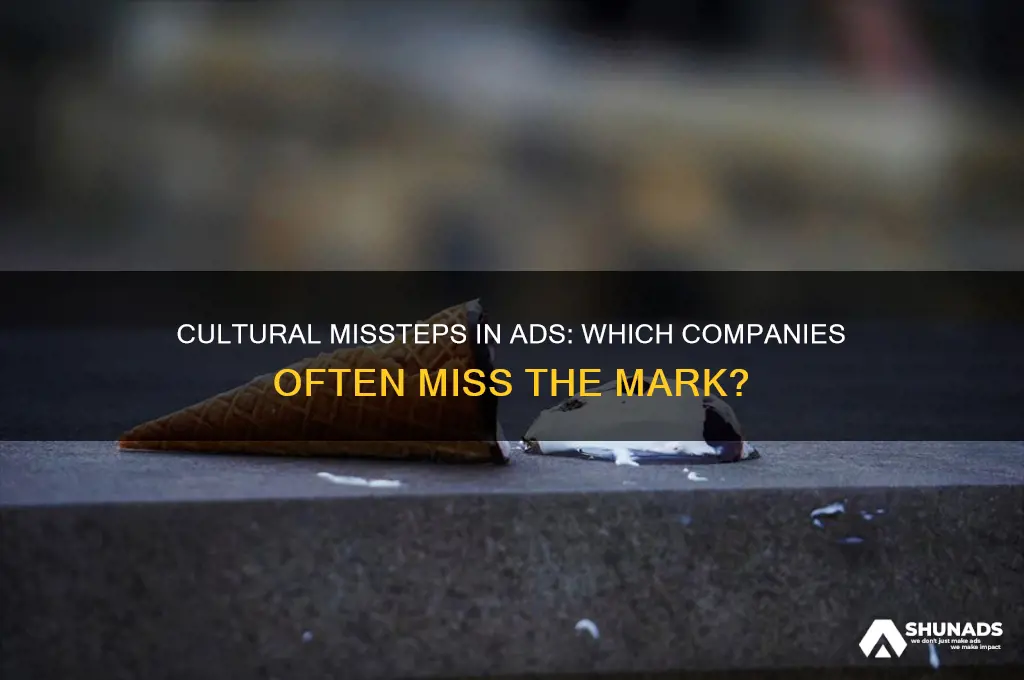 what types of companies are cultural blunders in advertising seen